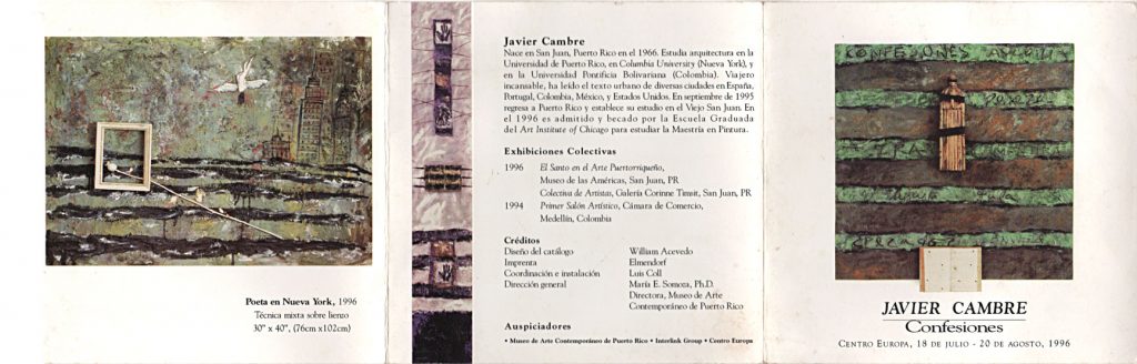 Javier Cambre | Confeciones | 1996 | Centro Europa