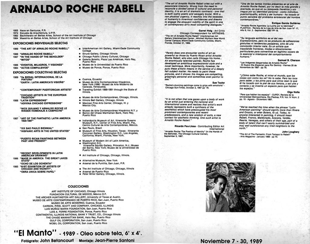 Del cielo a la Tierra | Arnaldo Roche Rabell | 1989