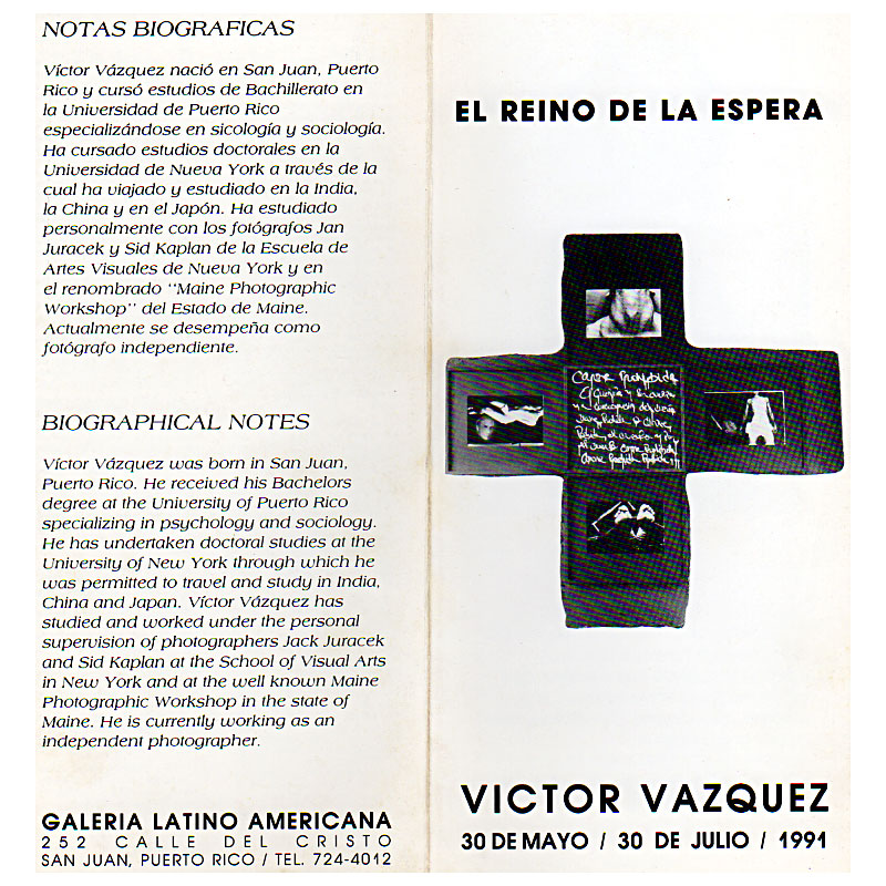 catálogo El Reino de la Espera | Víctor Vázquez | 1991